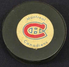 1970's - MONTREAL CANADIENS - NHL BILTRITE MADE IN CANADA HOCKEY PUCK - ORIGINAL