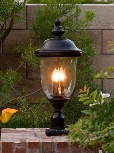 Maxim 3421 Bronze Carriage House Dc 3-Light Outdoor Post Light - Picture 4 of 12