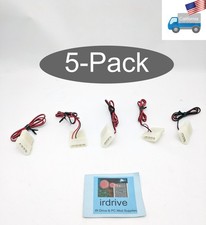 5-Pack: NEW PC 4 Pin Molex Pass-Through 12V Bare Wire Power Supply Cable 24"