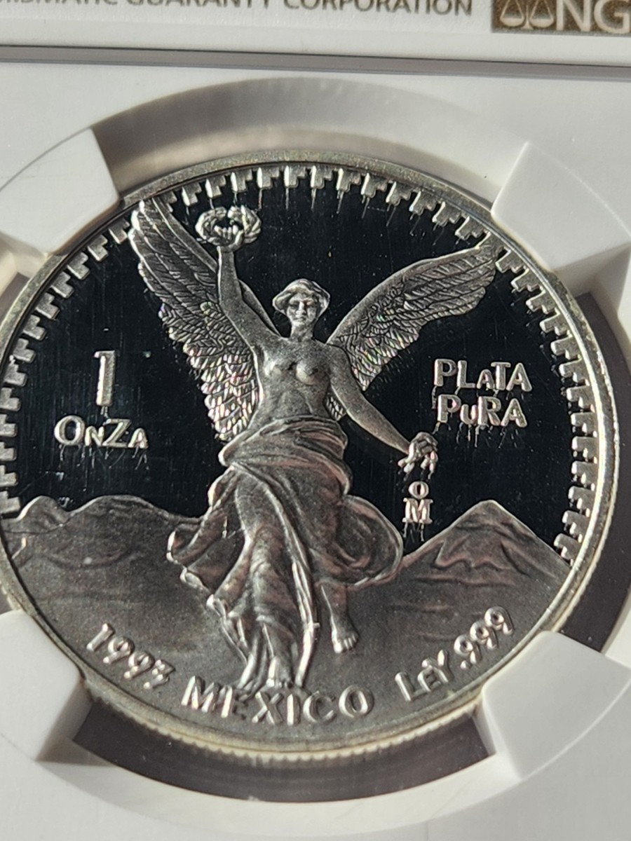 1993 MO NGC PF68 ULTRA CAMEO MEXICO 1 oz Silver Libertad Proof