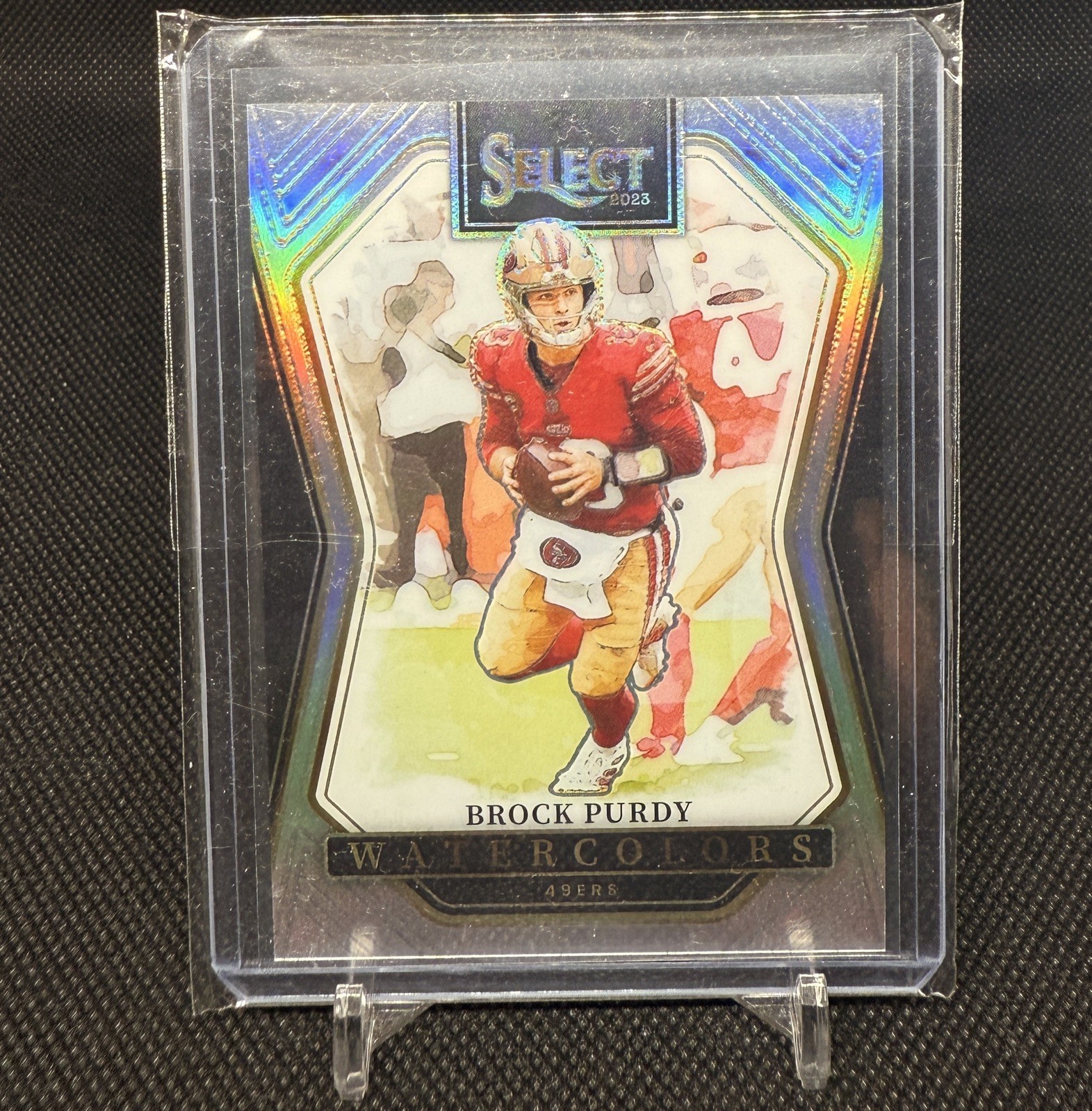 2023 Panini Select Brock Purdy Watercolors SSP Rare Case Hit #WC-BPU SF 49ers