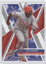 2008 Upper Deck X Ryan Howard #76 0q1p