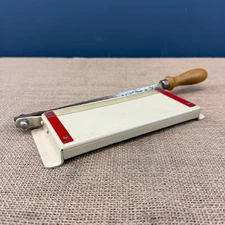 VINTAGE FRENCH PHOTO CUTTER TRIMMER GUILLOTINE W/ SERRATED EDGE