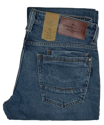 Cross jeans Dylan stretch dirty blue mid organic regular fit E195-115 1st choice