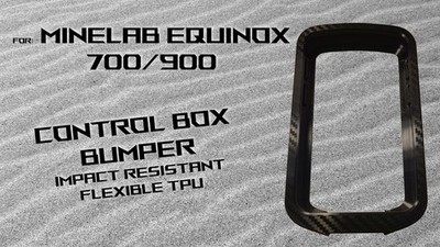 Minelab Equinox 700 900 Compatible Control Box Bumper Protector   - CF BLCK