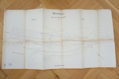 1962 Banbury Station Railway Track Plan Diagram Map  Western Region