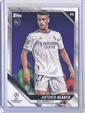 Antonio Blanco #124 Rookie RC Card 2021-22 Topps UEFA Champions League. rookie card picture