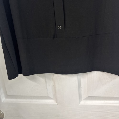 Elie McCarthy Woman Black Short Sleeve Stretch Shirt Women's Plus 2X soft - Picture 2 of 7