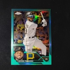 Liover Peguero 2023 Topps Chrome Aqua Refractor RC #72 /199 Pirates