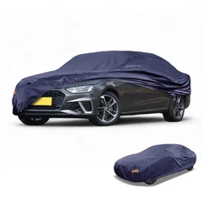 Car Cover Waterproof All Weather Navy Blue Fit for Sedan Length 177" to 185"
