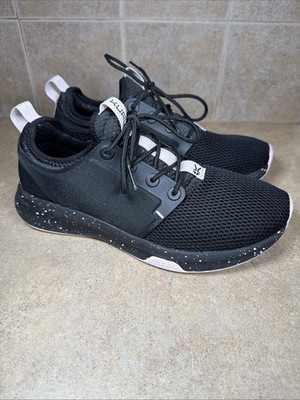 Kuru Atom Womens Size 8 WIDE Black Pink Athletic Running Walking Shoes Sneakers