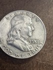 1959-D Ben Franklin Half Dollar, 90% Silver,   #18 — photo 1