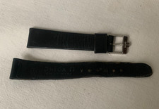 OMEGA fibbia acciaio 14mm cinturino pelle 18mm anni 60/70 cinturino ORIGINALE