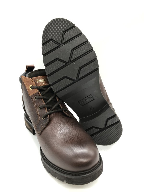 PANTOFOLA D’ORO Pantofola d'Òro uomo stivali stivaletti stringati vera pelle marrone 42 euro