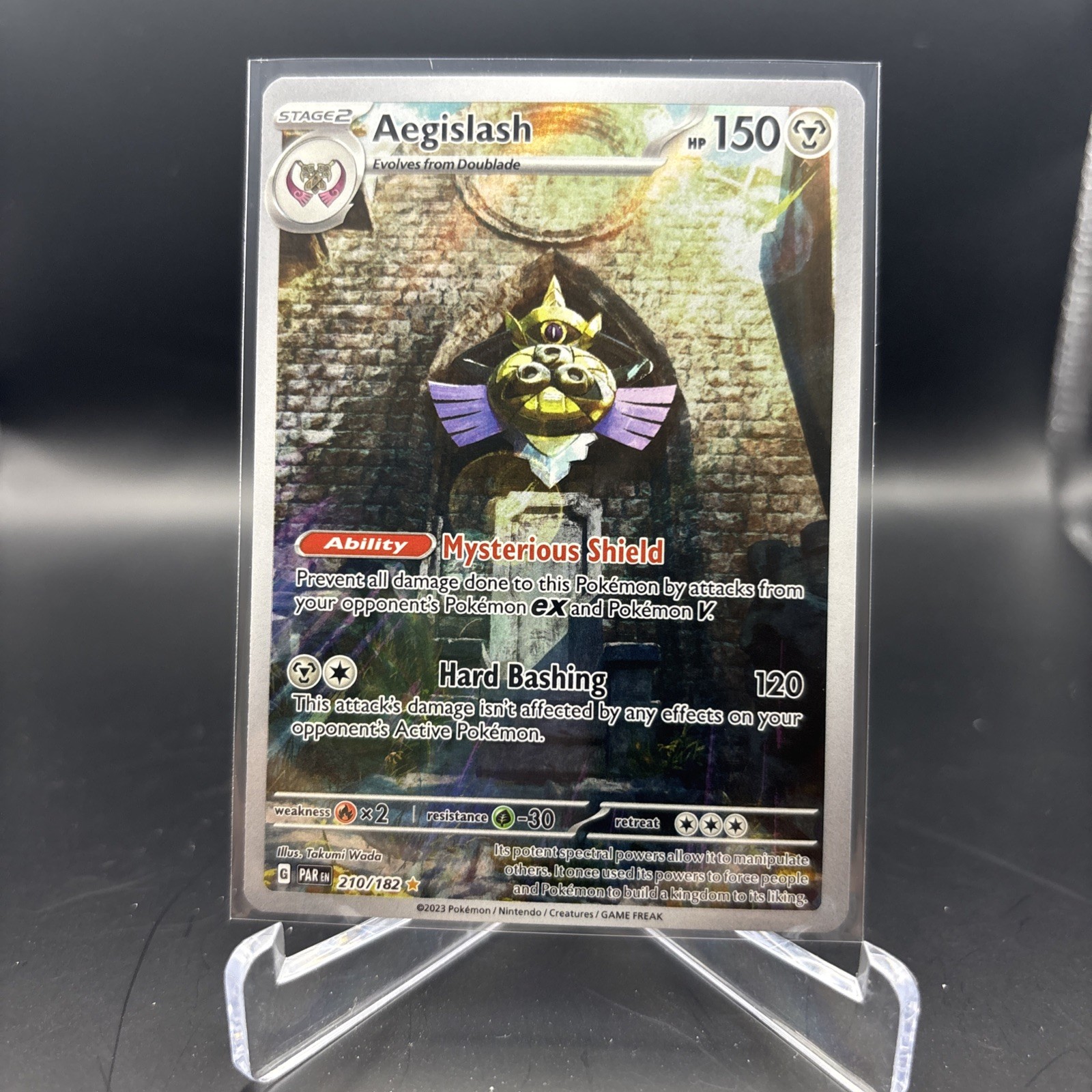 Aegislash - Illustration Rare SV04: Paradox Rift 210/182 Near mint NM Pokemon