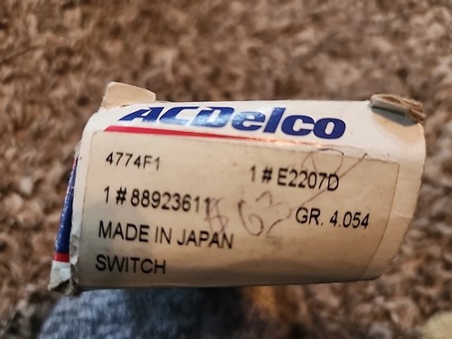 85-04 Chevy, 85-03 Suzuki, 89-97 Geo, 95-97 Pontiac Clutch Starter Safety Switch - Picture 2 of 3
