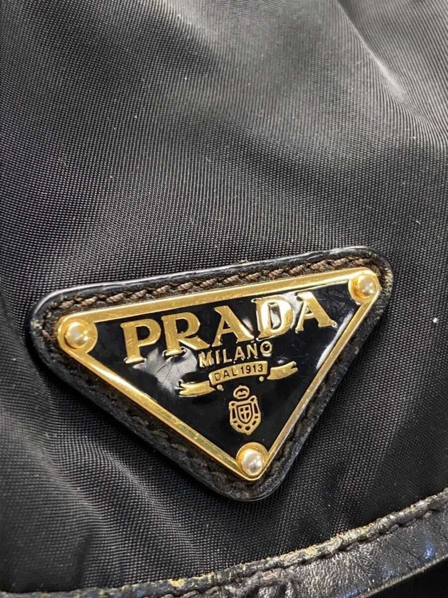 PRADA Backpack Polyester BLK Solid from japan - image 5