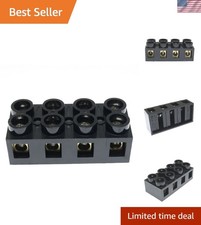 500V 60A 4 Position Double Row Screw Terminal Block Dual Row Electrical Barri...