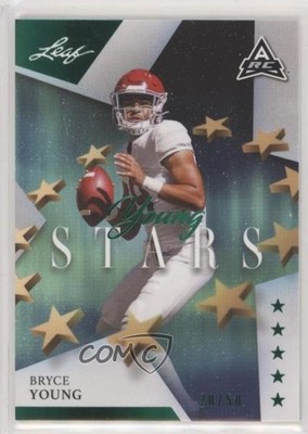 2021 Leaf Young Stars Emerald Spectrum Foil 20/50 Bryce Young #YS-08 o7m