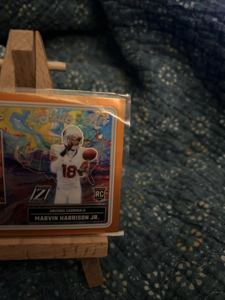 Panini Zenith 2024 - State Of The Art Orange Prizm #22 Marvin Harrison Jr. (RC) Foto 4 de 4