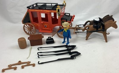 Playmobil 3245 Western Postkutsche Wells Fargo Overland Stagecoach Vintage 1977