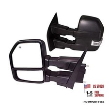 Tow mirror Compatible with 2015-2020 Ford F150 Pickup Truck Trailer Black