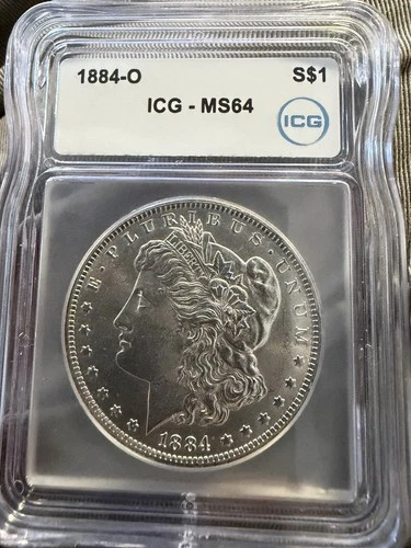 1884 O $1 Morgan Silver Dollar ICG MS64