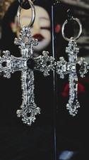 Gothic Silver Cross Set Dark Faith Deluxe | N...