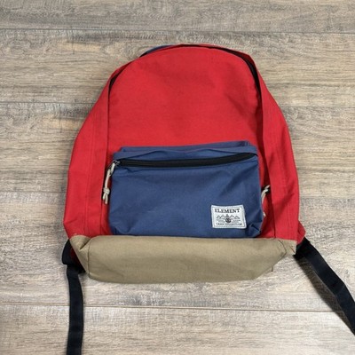 Element Skateboards Backpack Camp Collection 2-Tone Blue/Red Lightly Used