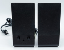 Pair Vtg Sony VGP-SP3 Vaio Wired Computer PC System Speakers Black