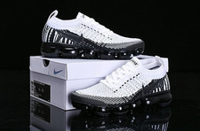 Nike Air VaporMax Flyknit 2 Black/white Men's Shoes US8.5 Free Shipping New