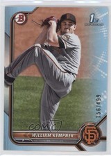 2022 Bowman Draft Sky Blue 156/499 William Kempner #BD-3 ut4