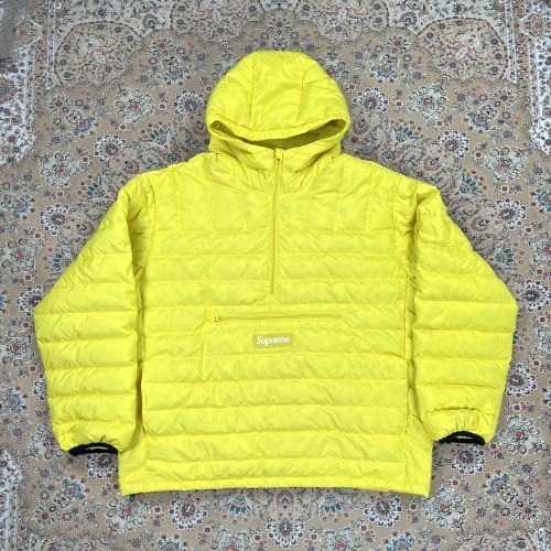 Supreme Micro Down Half Zip Pullover Yellow 20FW … - image 1
