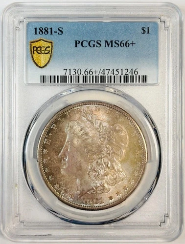 1881 S Morgan Silver Dollar PCGS MS-66+ Plus