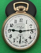 Illinois Santa Fe Special 21 Jewel 16S Gold Filled Case Pocket Watch (J50)