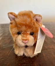 New with tag Vintage Russ Berrie Sweet Pea orange cat plush