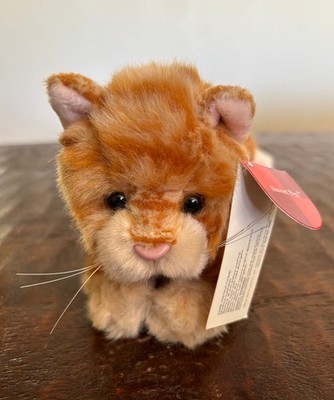 New with tag Vintage Russ Berrie Sweet Pea orange cat plush