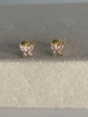 Ohrring Schmetterling Purelei 18K vergoldet