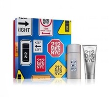 212 By Carolina Herrera For Men 2pc Gift Set With 3.4oz Edt 3.4oz A/S/G