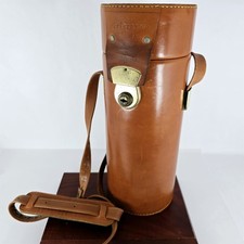  Excellent    Genuine Hasselblad Hard Leather Lens Carrying Case From Japan