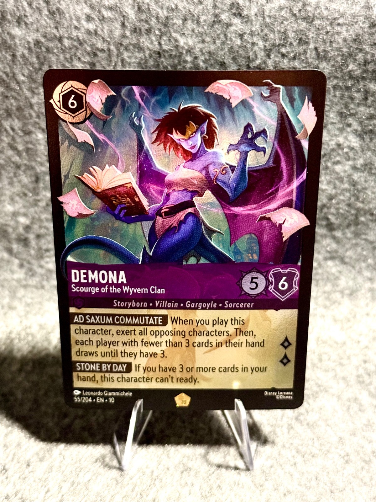 Lorcana Demona- Scourge of the Wyvern Clan 55/204 Whispers in the Well Cold Foil