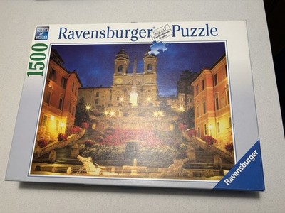 RARE Ravensburger  The Spanish Steps in Rome  1,500 Piece Jigsaw Puzzle 2009