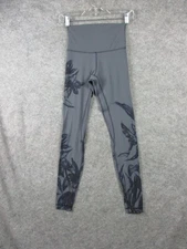 Lululemon Align Pants 28" Womens 4 Gray W5DXSS Botanical Bloom Anchor Leggings