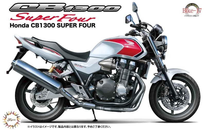 Fujimi Bike-17 1/12 Scale Model Motorcycle Bike Kit Honda CB1300 Super Four