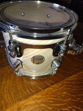 PDP Concept Maple 8x10 Suspended Tom Twisted Ivory Finish Ply with Chrome...