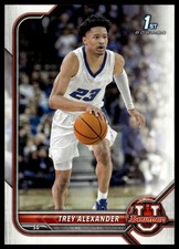 2021-22 Bowman University #14 Trey Alexander 1st Bowman