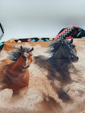 Southwestern Horses Queen Comforter Multicolor Lightweight Polyester Bedding