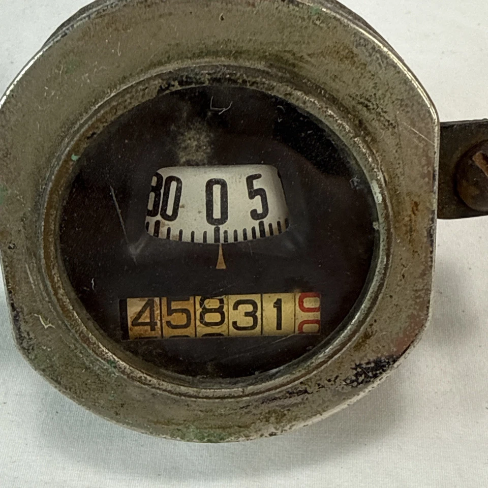 Ford Modelo A 1930 1931 Velocímetro Stewart Warner Antiguo Odómetro Sin Probar Foto 3 de 4