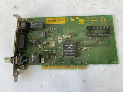Vintage 3Com Etherlink XL PCI 3C900B BNC,RJ-45,AUI 03-0148-000 RevA Network Card