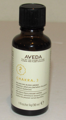 Aveda Chakra 3 Balancing Blend Aroma Fragrance 1 Oz 30 mL Full Size Aromatherapy